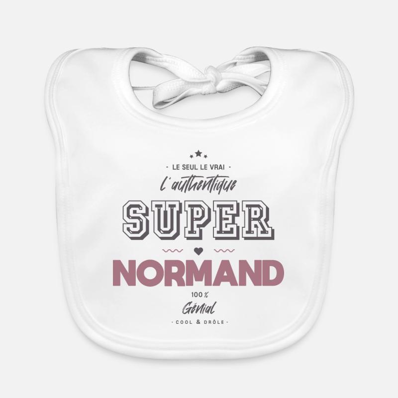 L authentique super normand Bavoir bio Bébé