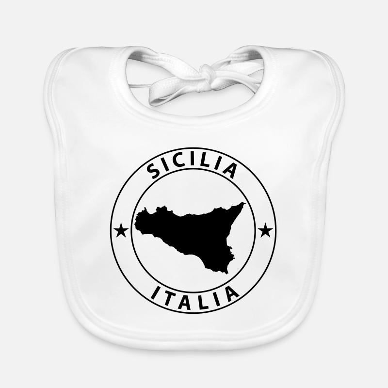 Sicilia Design Bavoir bio Bébé