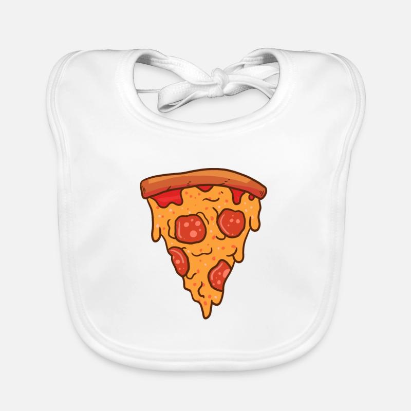 tranche de pizza Bavoir bio Bébé