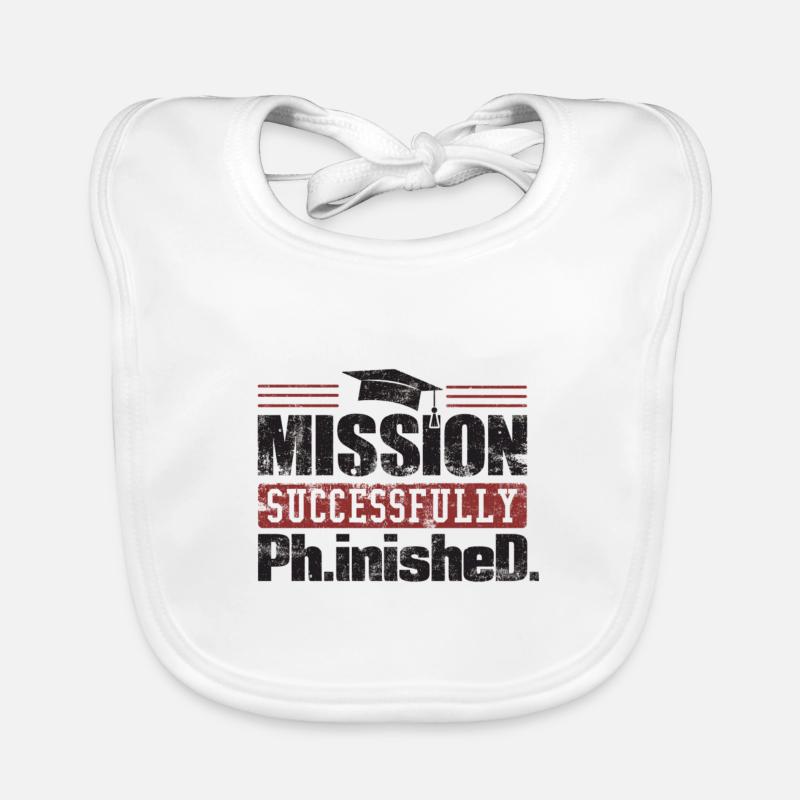 Mission cadeau terminé avec succès - Bavoir bio Bébé - blanc