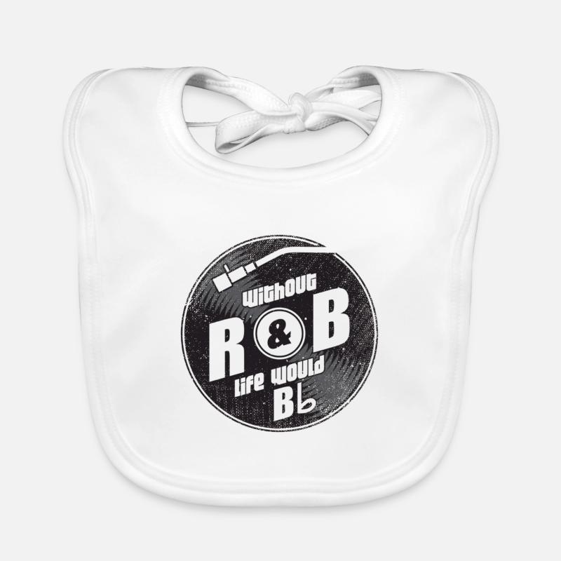 Ohne R&B wäre das Leben B Flat Gift Baby Bio-Lätzchen