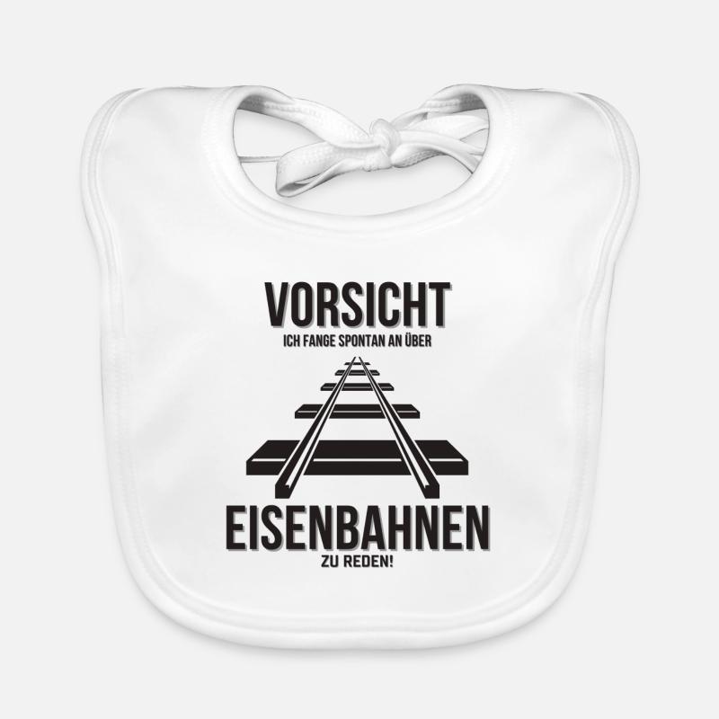 Vorsicht rede spontan über Eisenbahn Baby Bio-Lätzchen