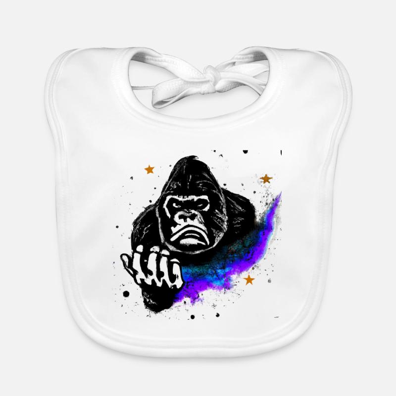 Gorilla Nebula | AI Art | AI generated Art Organic Baby Bibs
