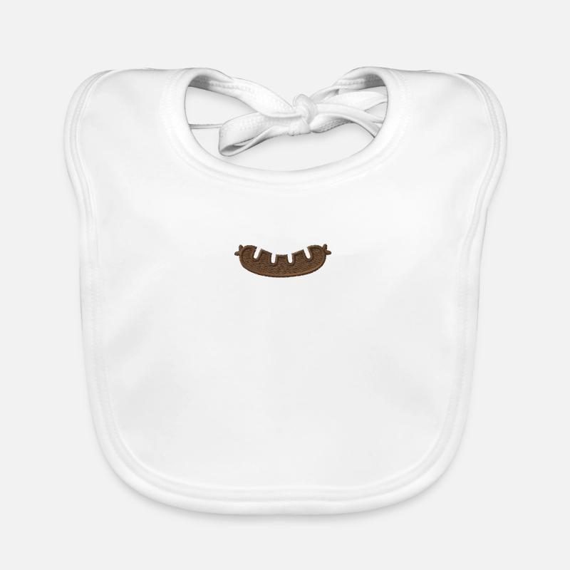Bratwurst brodée Bavoir bio Bébé