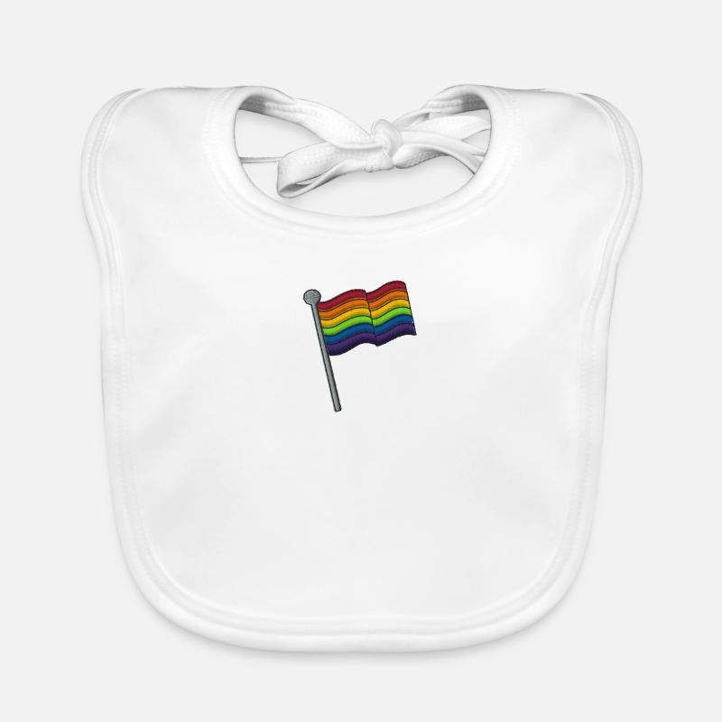 Rainbowflag Organic Baby Bibs