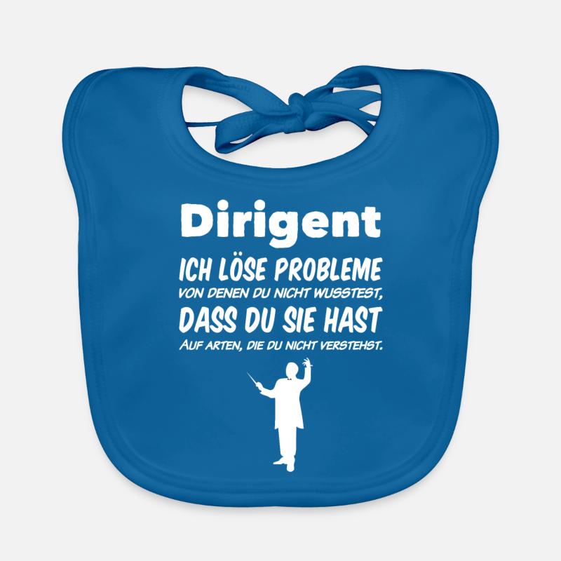 Conductor I solve problems gift choir music Organic Baby Bibs