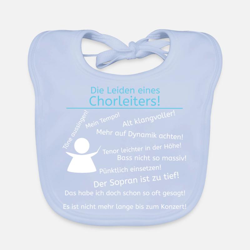 Die Leiden eines Chorleiters! Dirigenten Chormusik Baby Bio-Lätzchen