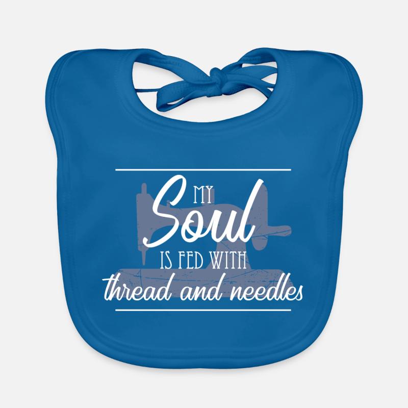 Sewing machine sewing tailor handmade gift Organic Baby Bibs