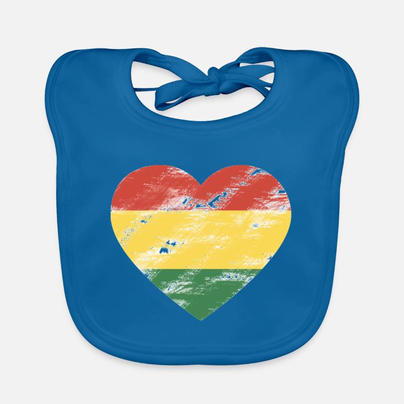 Rasta Coeur Bavoir bio Bébé