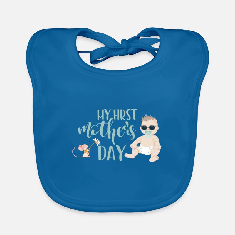 My first mothers day - Mein erster Muttertag - Boy Baby Bio-Lätzchen