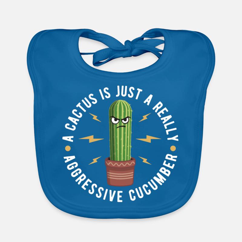 Ein Kaktus ist nur ein wirklich aggressives Gurken-Geschenk Baby Bio-Lätzchen