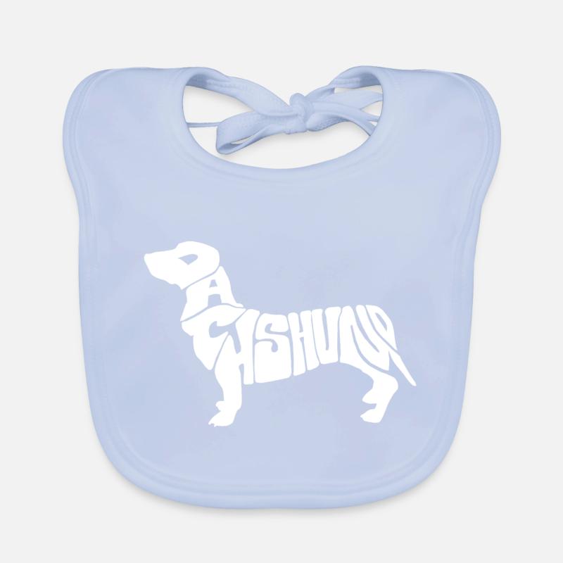 Chien de toit / Teckel Bavoir bio Bébé