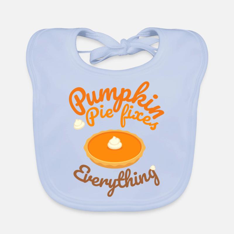 Pumpkin Pie Fixes Everything - Kürbis Halloween Baby Bio-Lätzchen
