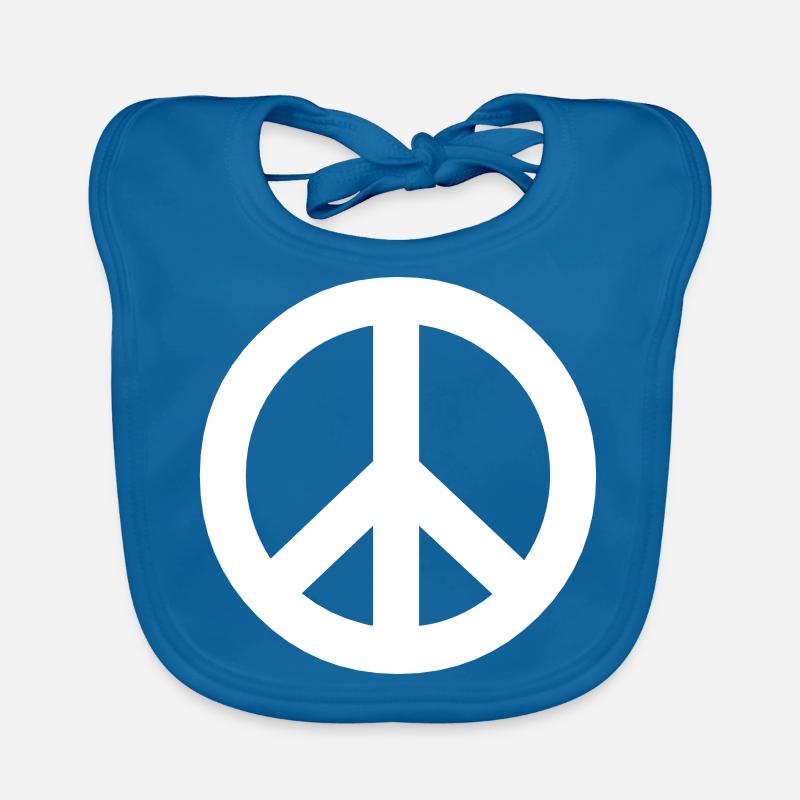 Peace Zeichen Baby Bio-Lätzchen