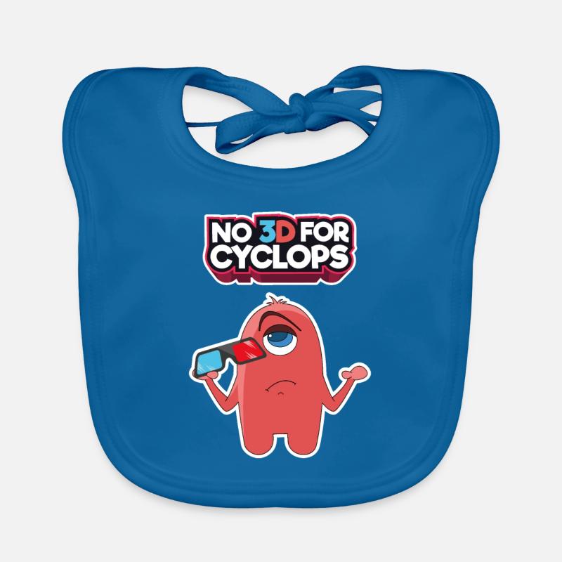 Comic 3D Glasses Cyclops Cinema Movie Comic Gift Organic Baby Bibs