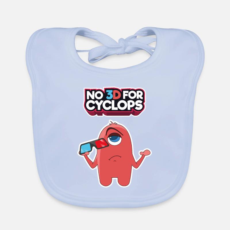 Comic 3D Glasses Cyclops Cinema Movie Comic Gift Organic Baby Bibs