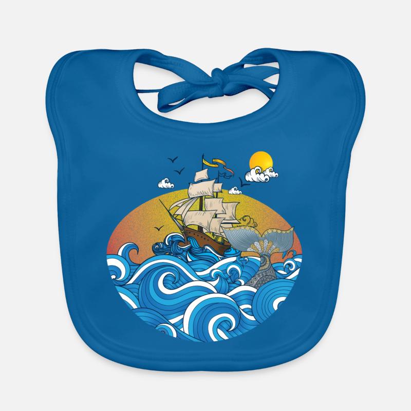 plage Bavoir bio Bébé
