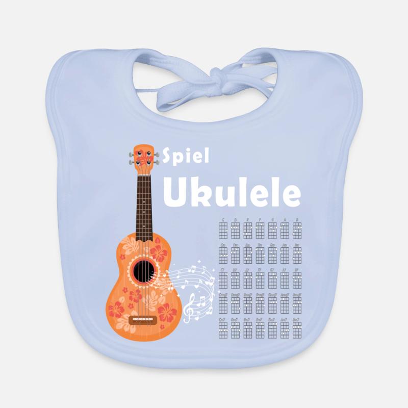 Ukulele chords Organic Baby Bibs