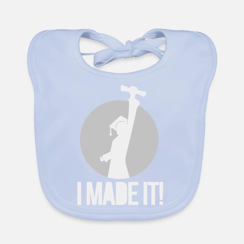 Schulabschluss Abschlussklasse Geschenk Baby Bio-Lätzchen