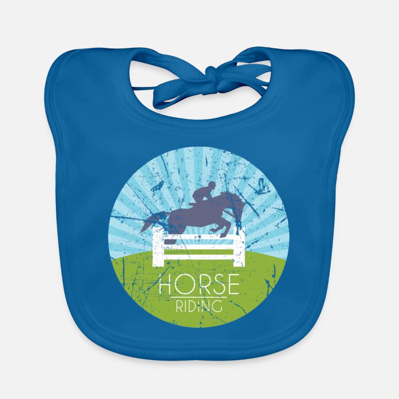 Pferd Geschenkidee Tier Reiten Baby Bio-Lätzchen