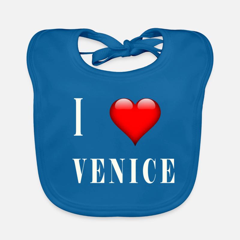 I Love Venice Bavoir bio Bébé