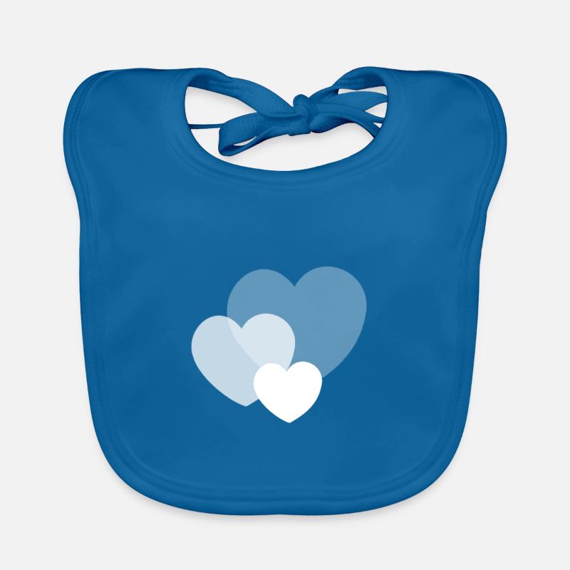 Three hearts Organic Baby Bibs