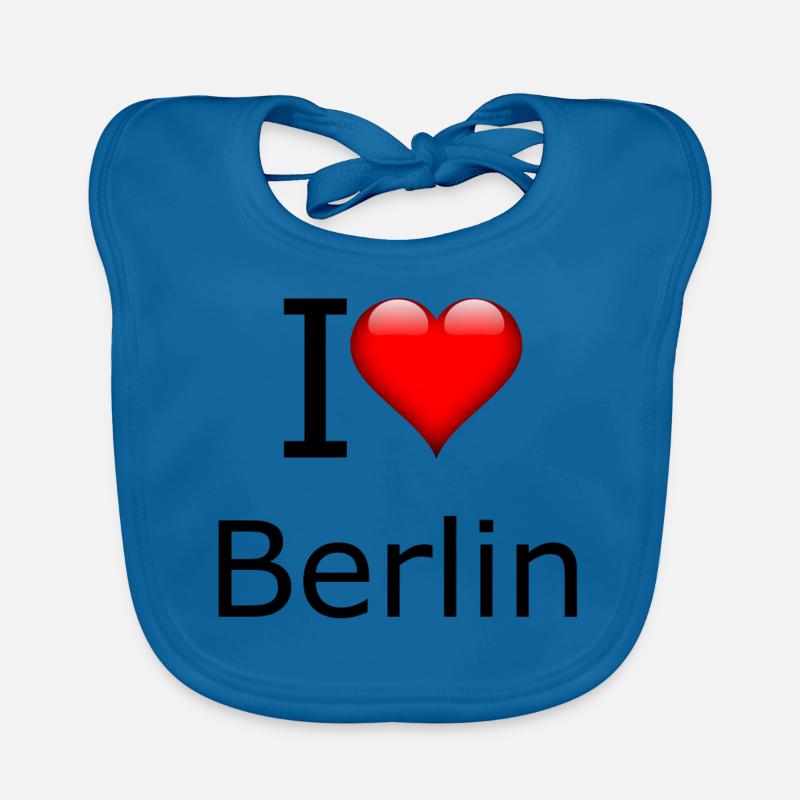 J'aime berlin J'aime l'idée de cadeau de Berlin Bavoir bio Bébé
