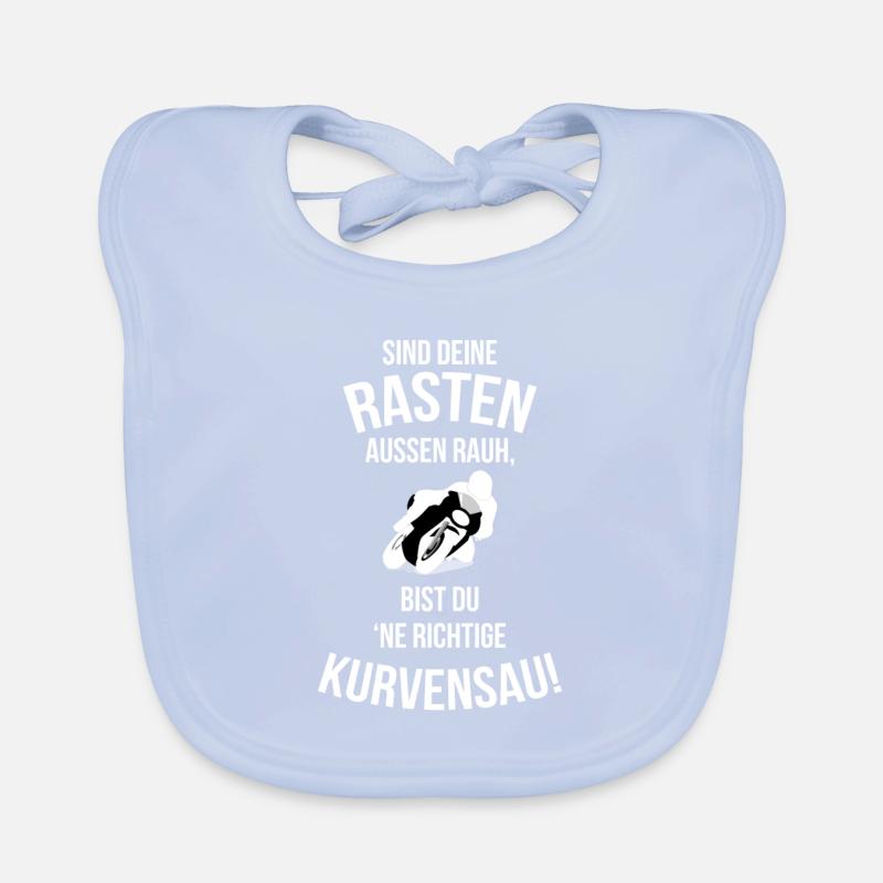 motorcyclists curves sow Organic Baby Bibs
