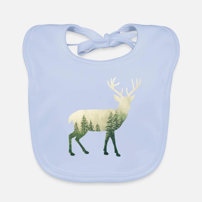Forest Deer Organic Baby Bibs