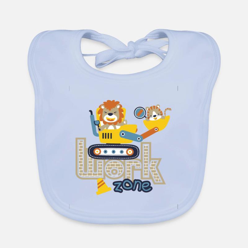 Construction site Löwe Organic Baby Bibs