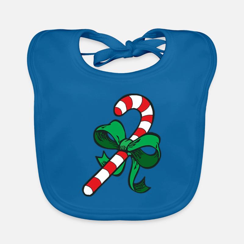 candy Cane Organic Baby Bibs