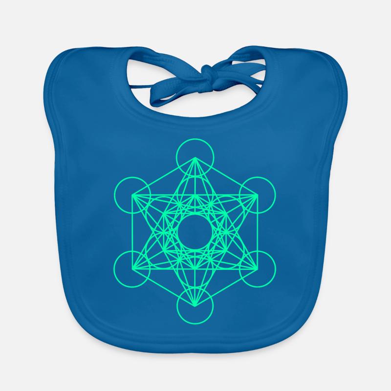 Metatrons Cube 10 Organic Baby Bibs