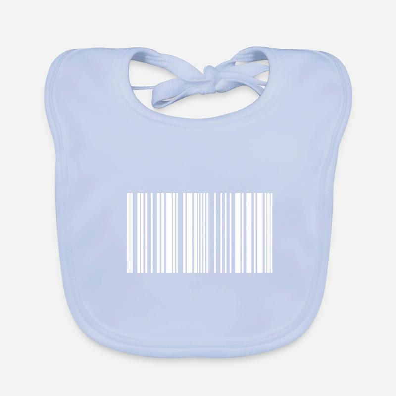 Barcode Strichcode weiss Baby Bio-Lätzchen