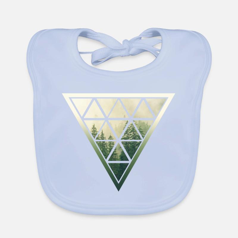 Triangle forest Organic Baby Bibs