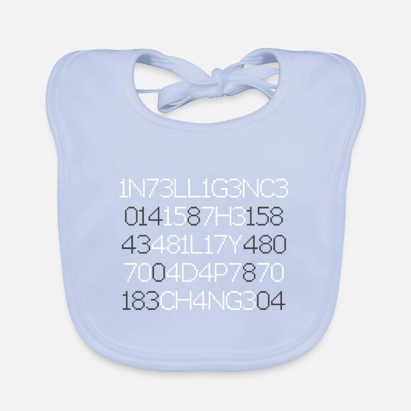 Intelligence is the ability to adapt to change Organic Baby Bibs