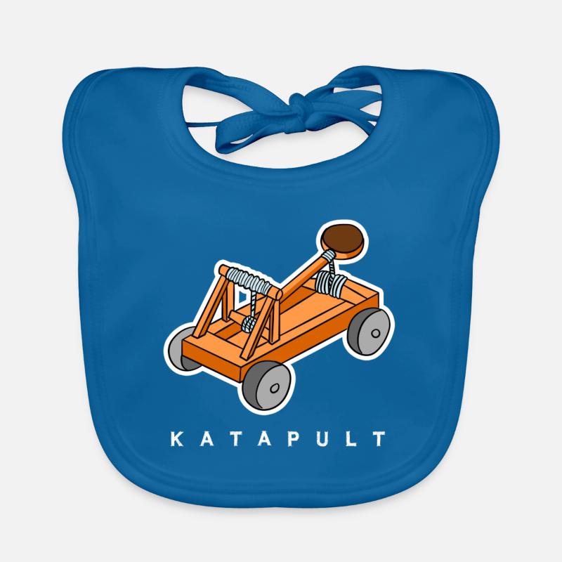 Catapult - gift idea for medieval fans Organic Baby Bibs