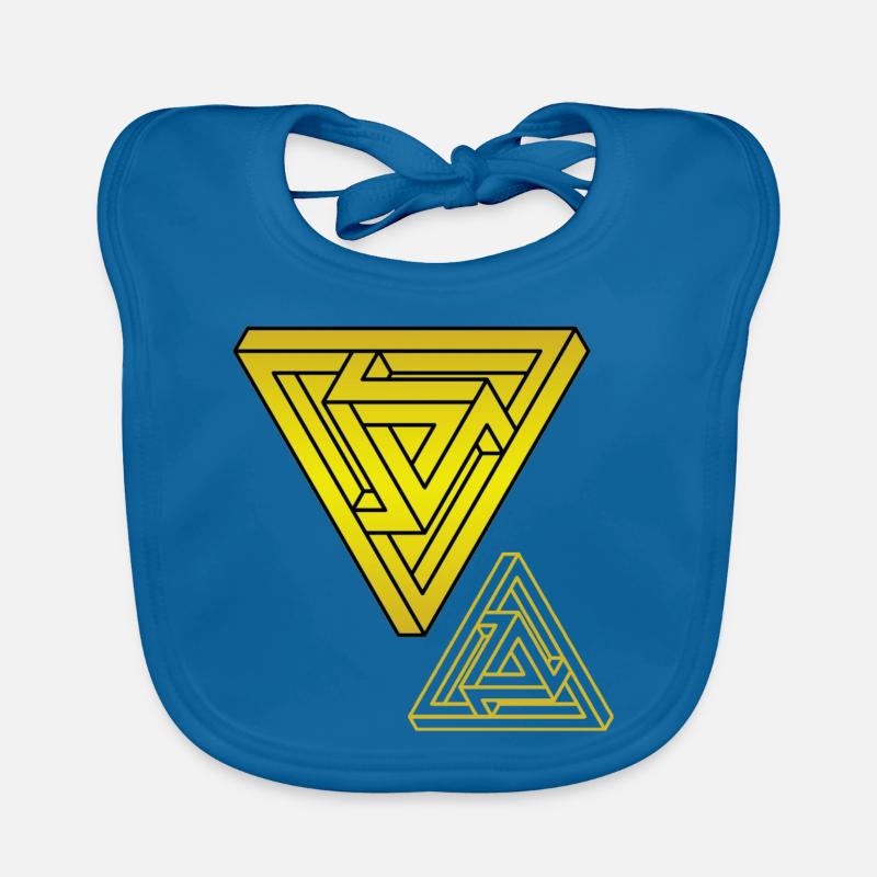 Illusion d’optique Triangle Bavoir bio Bébé