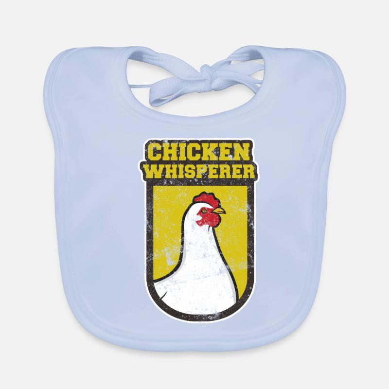 Poules chuchotant drôle poule coq Bavoir bio Bébé