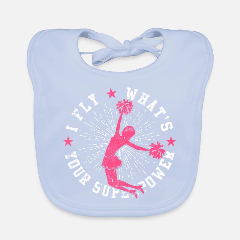 cheerleader spruch Baby Bio-Lätzchen