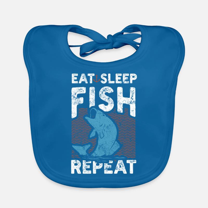 Fischen Angeln Baby Bio-Lätzchen