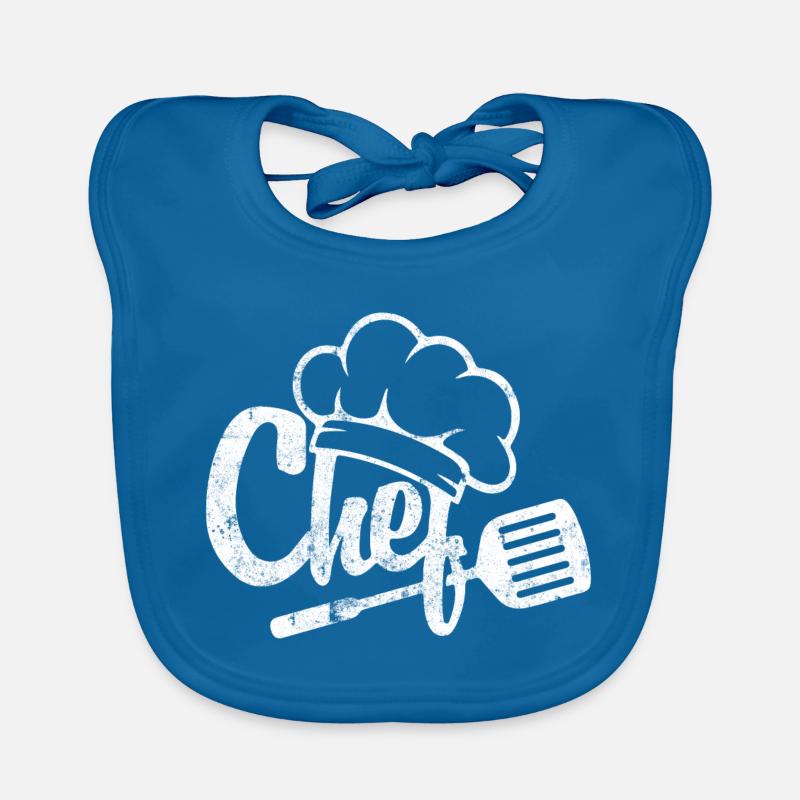 chef cook chef hat Organic Baby Bibs