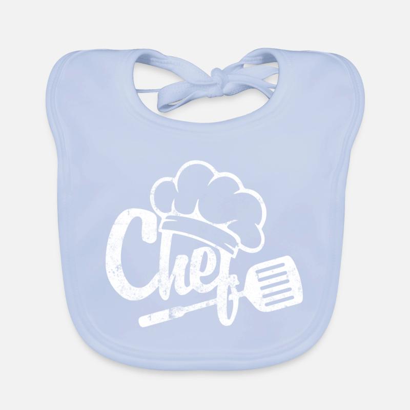 chef cook chef hat Organic Baby Bibs