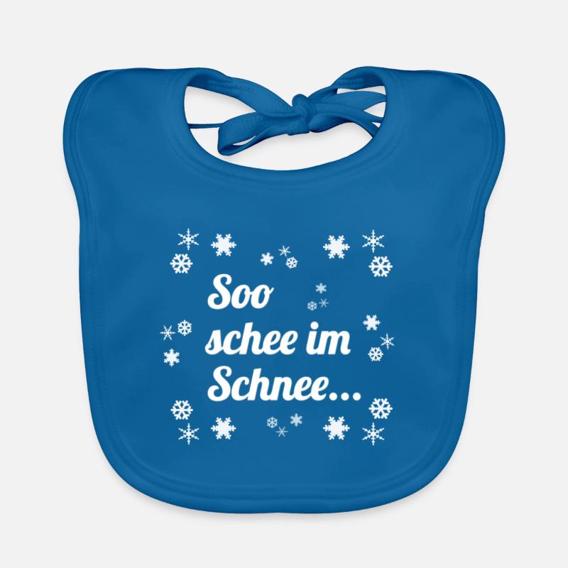 So schee im Schnee... Baby Bio-Lätzchen