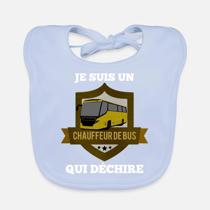 Ich bin ein Busfahrer, der das Hemd zerreißt Baby Bio-Lätzchen