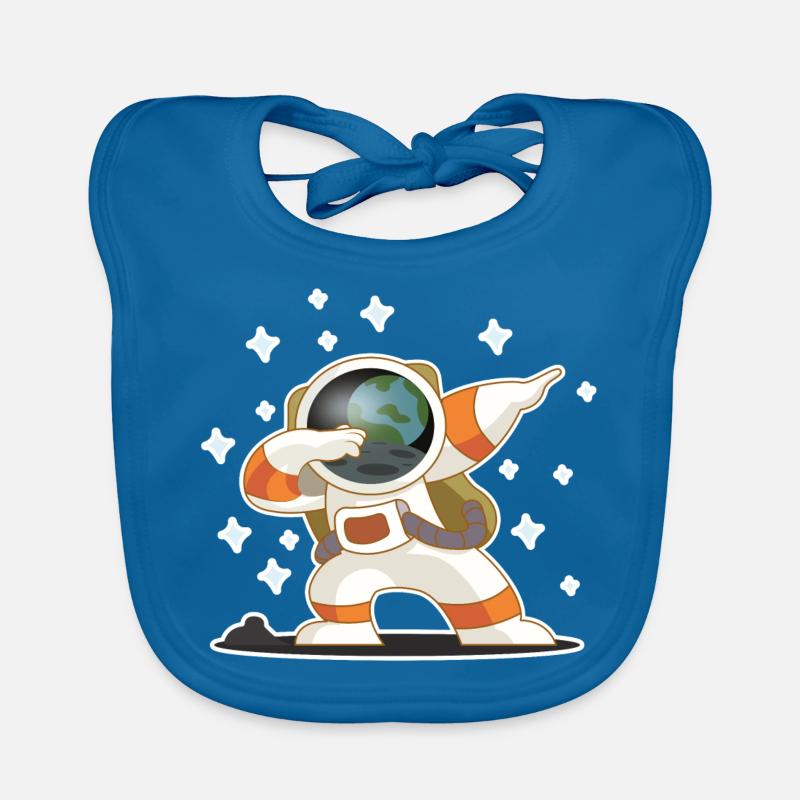 astronaut niedlich Baby Bio-Lätzchen
