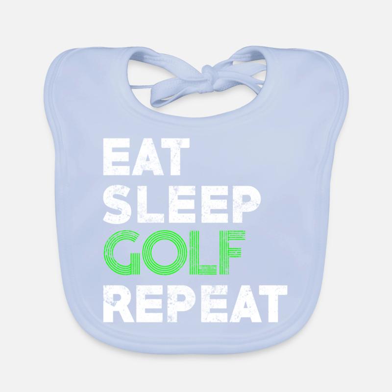 Golfing golf Organic Baby Bibs