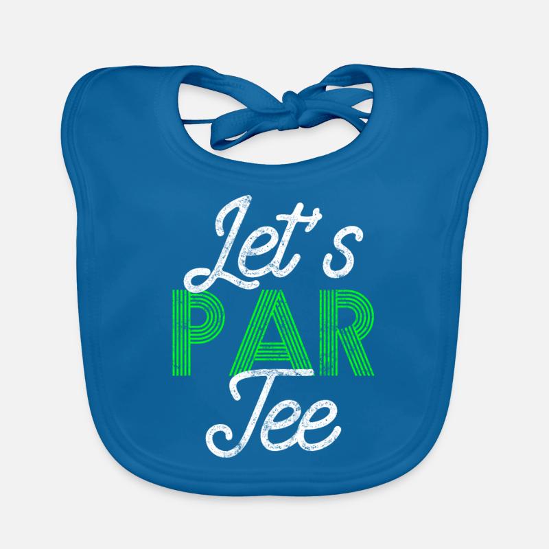 Golf spruch golfen - Baby Bio-Lätzchen - Pfauenblau