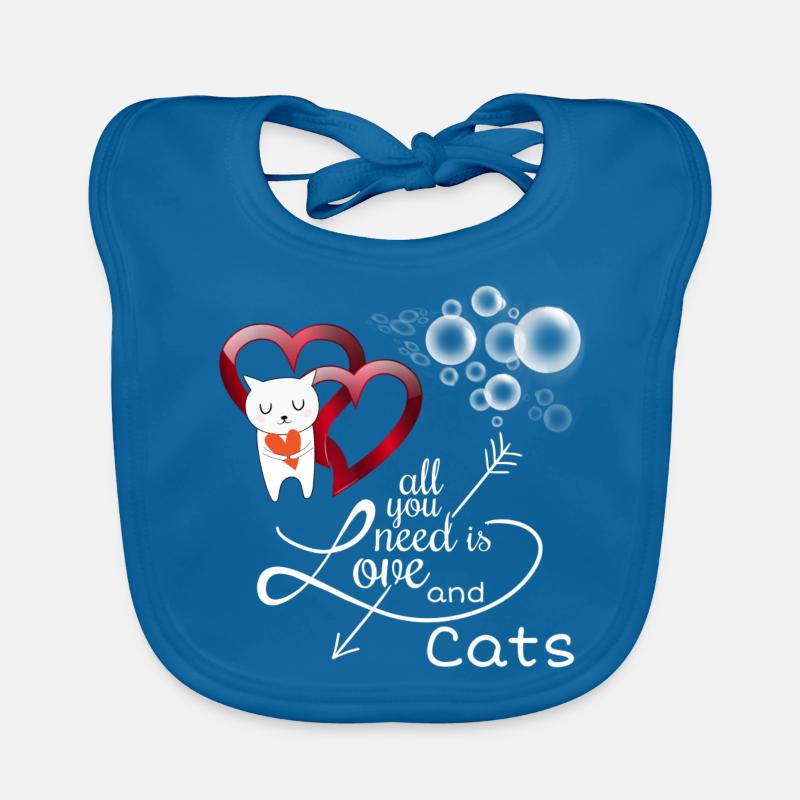 Amis chat, dire chat Bavoir bio Bébé