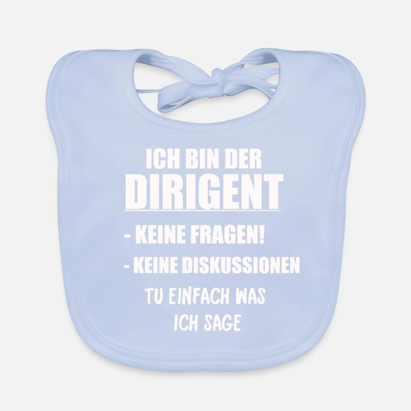 ICH BIN DER DIRIGENT Baby Bio-Lätzchen