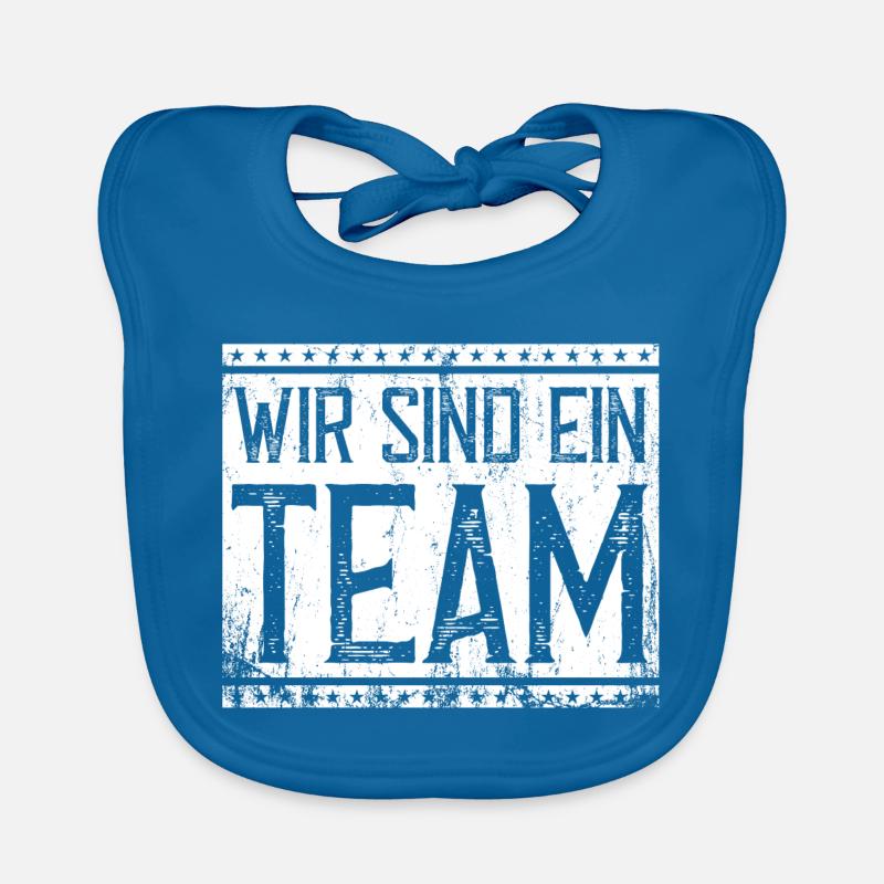 wir sind ein team Baby Bio-Lätzchen
